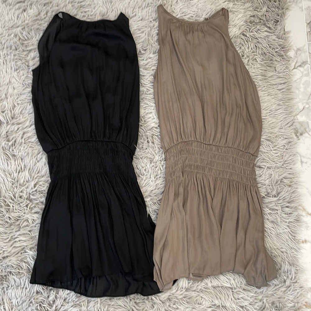 Taupe and black dresses size small